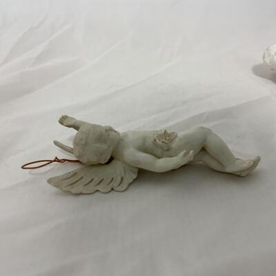 [155] VINTAGE | Three Ceramic Angels | Cherubs