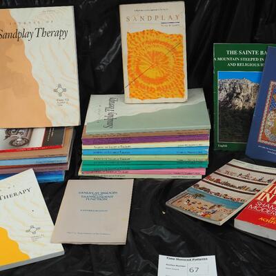 Lot 67 Sand Play therapy journals and books