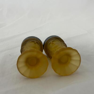 {159} VINTAGE | LG Wright | Three Face Amber | Salt and Pepper