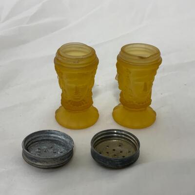 {159} VINTAGE | LG Wright | Three Face Amber | Salt and Pepper