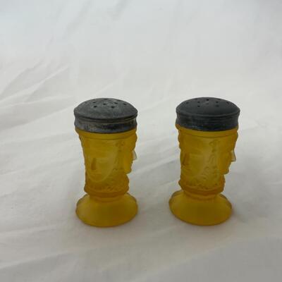 {159} VINTAGE | LG Wright | Three Face Amber | Salt and Pepper
