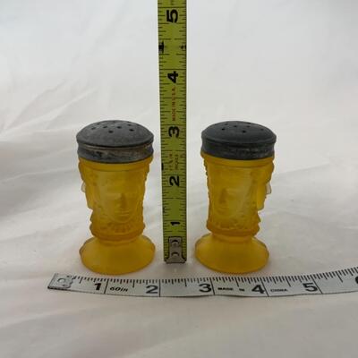 {159} VINTAGE | LG Wright | Three Face Amber | Salt and Pepper