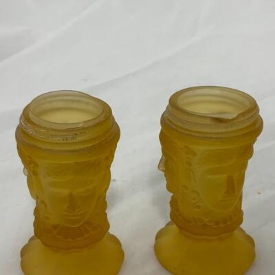 {159} VINTAGE | LG Wright | Three Face Amber | Salt and Pepper
