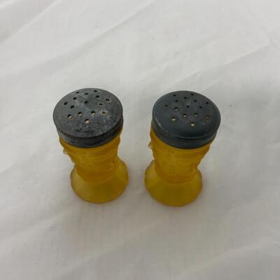 {159} VINTAGE | LG Wright | Three Face Amber | Salt and Pepper