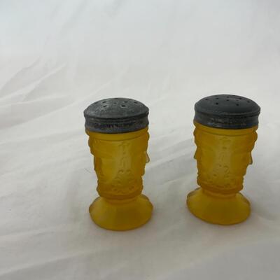 {159} VINTAGE | LG Wright | Three Face Amber | Salt and Pepper