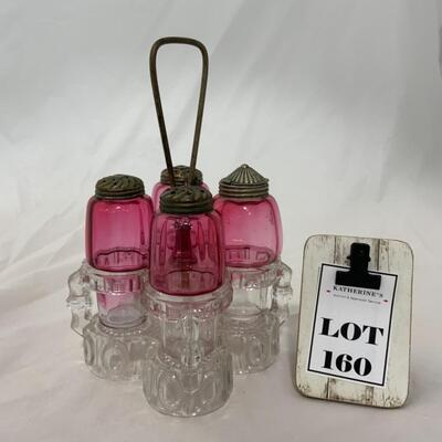 [160] ANTIQUE | 1870s | Condiment Set | Cruet Set