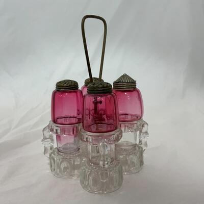 [160] ANTIQUE | 1870s | Condiment Set | Cruet Set