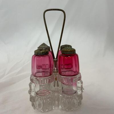 [160] ANTIQUE | 1870s | Condiment Set | Cruet Set