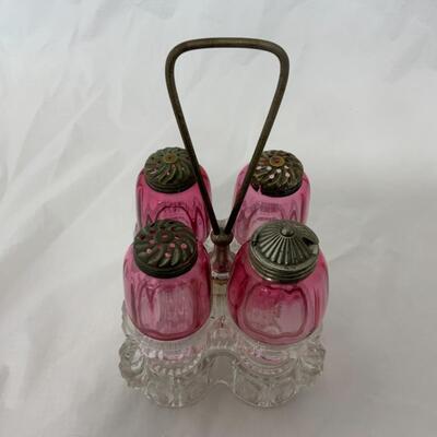 [160] ANTIQUE | 1870s | Condiment Set | Cruet Set