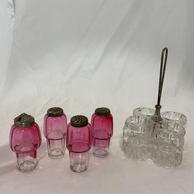 [160] ANTIQUE | 1870s | Condiment Set | Cruet Set