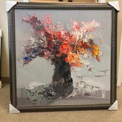 Large Still Life Oil on Canvas Signed â€œPritchardâ€. LOT J7