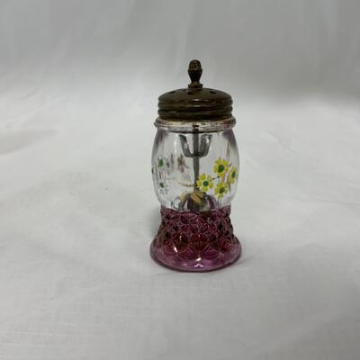 [163] ANTIQUE | Hand Painted | Salt Shaker with Agitator 