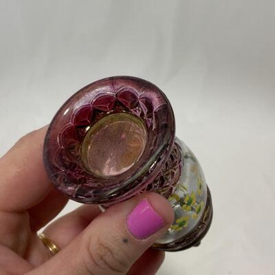 [163] ANTIQUE | Hand Painted | Salt Shaker with Agitator 