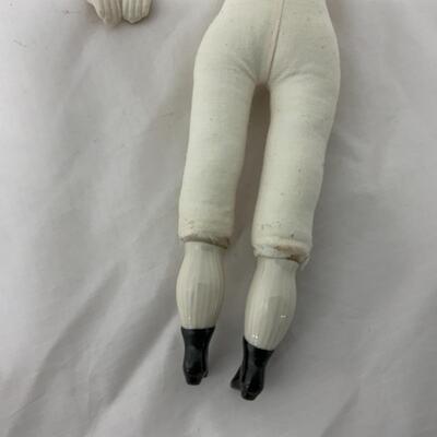 [165] VINTAGE | Ceramic Flat-Head Doll | Needs Surgery