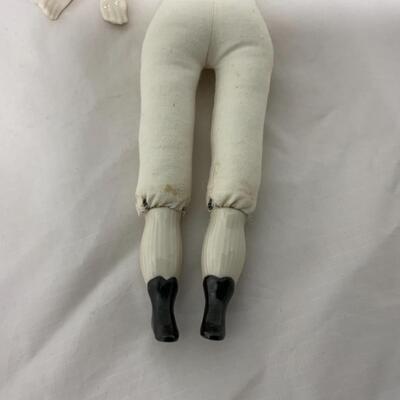 [165] VINTAGE | Ceramic Flat-Head Doll | Needs Surgery