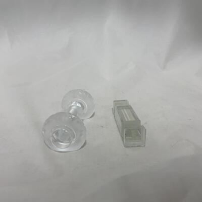 [169] VINTAGE | Crystal Knife Rests | Lalique | Baccarat