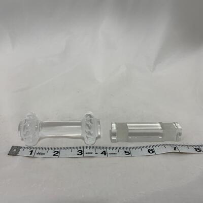 [169] VINTAGE | Crystal Knife Rests | Lalique | Baccarat