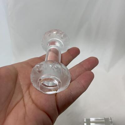 [169] VINTAGE | Crystal Knife Rests | Lalique | Baccarat