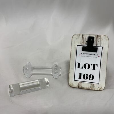 [169] VINTAGE | Crystal Knife Rests | Lalique | Baccarat