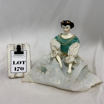 [170] VINTAGE | Ceramic Doll | Nice Features!