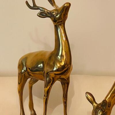 Lot 268 Pair Brass Reindeer Sleigh Bells