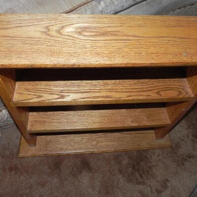 LOT 84  WALL SHELF & VINTAGE END TABLE