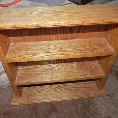 LOT 84  WALL SHELF & VINTAGE END TABLE