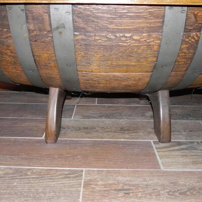 LOT 23 BARREL COFFEE TABLE