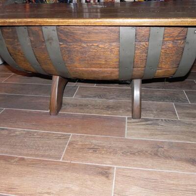 LOT 23 BARREL COFFEE TABLE