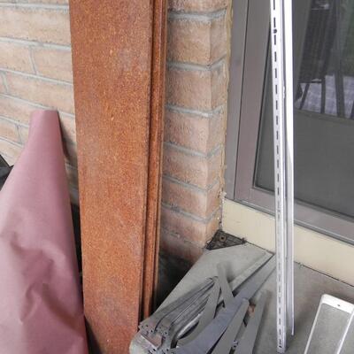 LOT 95 VARIETY OF SHELVING AND BRACKET'S 