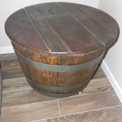 LOT 97 BARREL TABLE #3