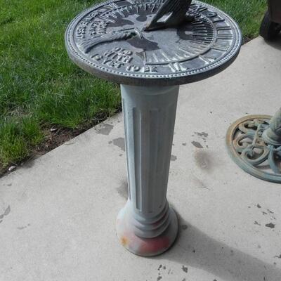 LOT 17 SUNDIAL & BIRDBATH