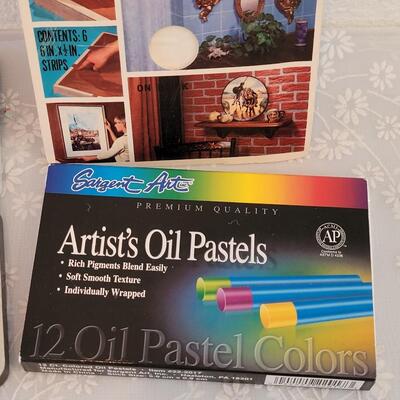 Lot 181: Watercolors, Oil Pastels & Brushes Lot
