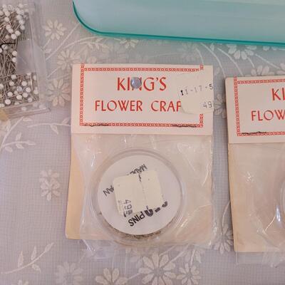Lot 192: Sewing and Crafting Pins and Organizer Box Lot