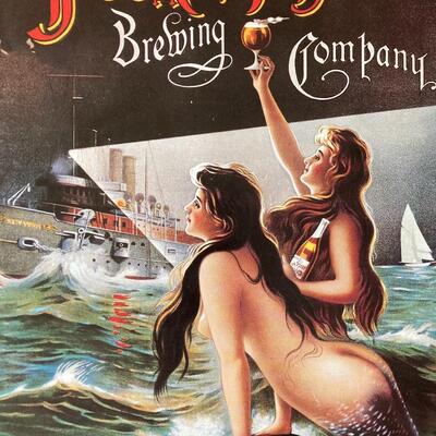 Vintage 11 x 15 Beer Poster J & M HAFFEN Brewing Company