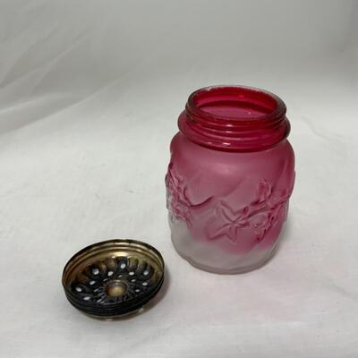 [172] ANTIQUE | 1890s | Northwood | Royal Ivy Frosted Sugar Shaker
