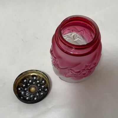 [172] ANTIQUE | 1890s | Northwood | Royal Ivy Frosted Sugar Shaker