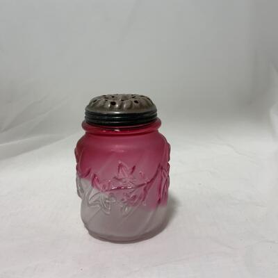 [172] ANTIQUE | 1890s | Northwood | Royal Ivy Frosted Sugar Shaker