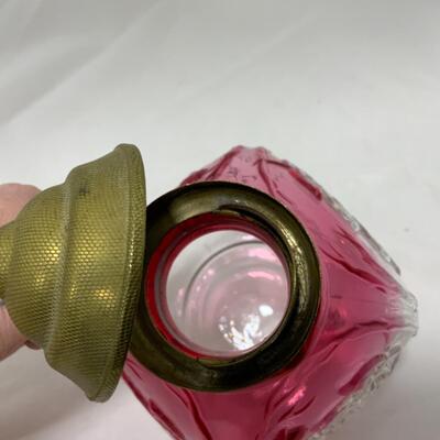 [173] ANTIQUE | 1890s | Northwood | Royal Ivy Stained Glass Syrup