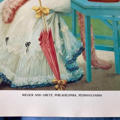 Vintage 11 x 15 Beer Poster RIEGER & GRETZ Brewers Company  Philadelphia Pennsylvania 