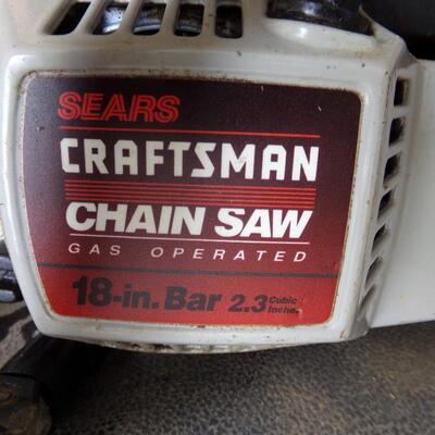 LOT 122 CRAFTSMAN GAS CHAINSAW