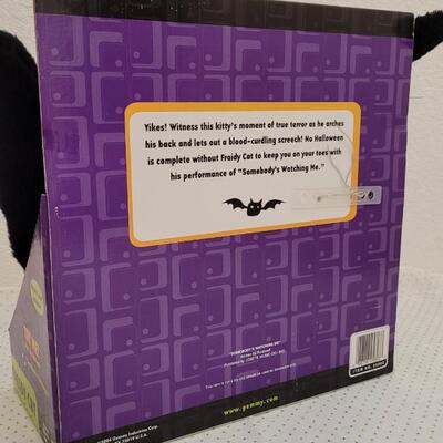 Lot 209: New in Box FRAIDY CAT Halloween Motion + Sound Deco 