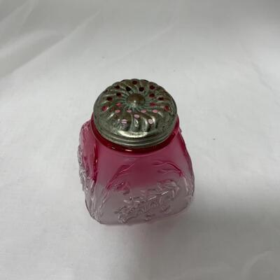 [178] ANTIQUE | 1890s | Northwood | Royal Ivy Frosted | Sugar Shaker