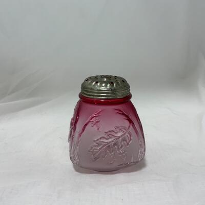 [178] ANTIQUE | 1890s | Northwood | Royal Ivy Frosted | Sugar Shaker