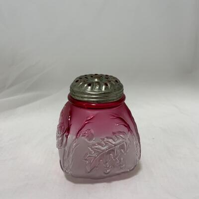 [178] ANTIQUE | 1890s | Northwood | Royal Ivy Frosted | Sugar Shaker