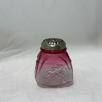 [178] ANTIQUE | 1890s | Northwood | Royal Ivy Frosted | Sugar Shaker