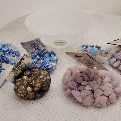 Lot 210: New Hallmark Deco Bowl + Accent Rock Bundles 