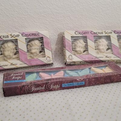 Lot 211: (3) Vintage Scented Soap Bundles 