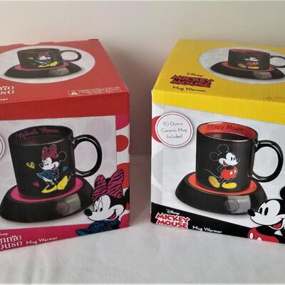 Lot #67  Mickey/Minnie Mouse mug warmers - new in box