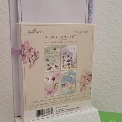 Lot 213: Dept. 56 SNOWBABIES "Famous for Hugs and Kisses" + Hallmark Bloom Blossom Desk Kit